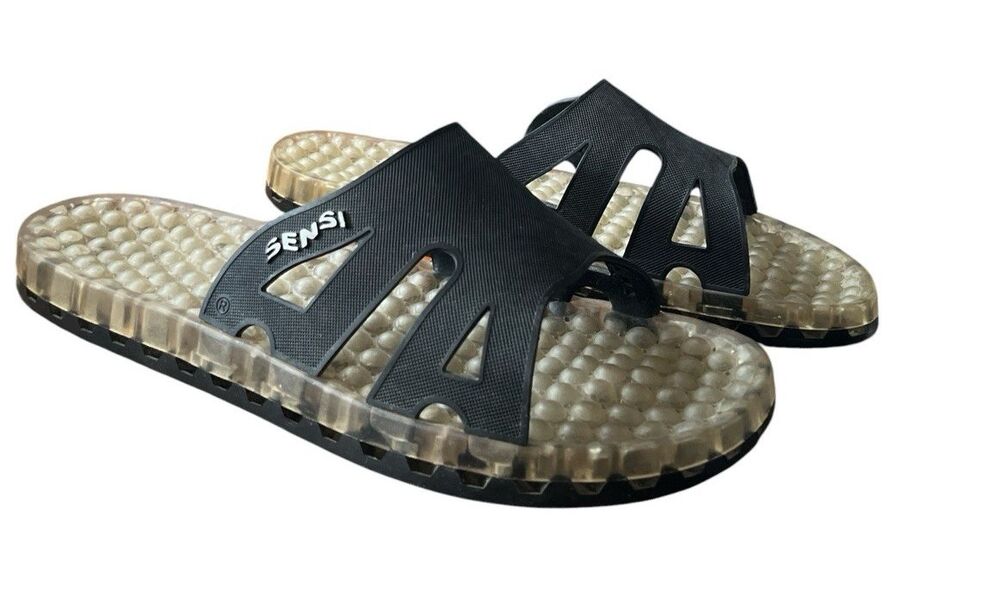 SENSI Womens Slip On  Spa Sandals  Made In Italy Size 11-12